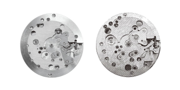 タカノ541（左）とDUROWE1032（右）との比較。各部品の形状など非常に酷似しており、設計上の影響が見られる。